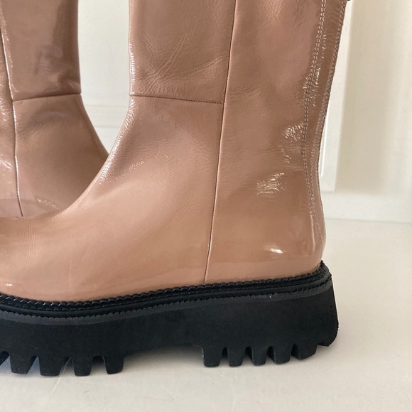 NIB Seychelles Anthropologie Last Chance Beige Patent Leather Boots Sz 7 - Picture 6 of 12